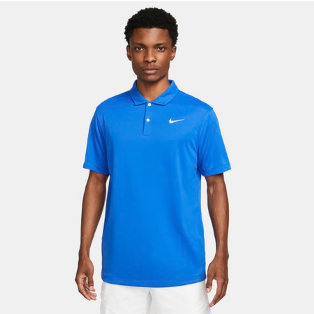 NWT Nike dri-fit solid polo in royal blue